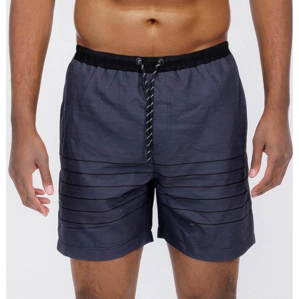 Blue Stripes Swim Shorts